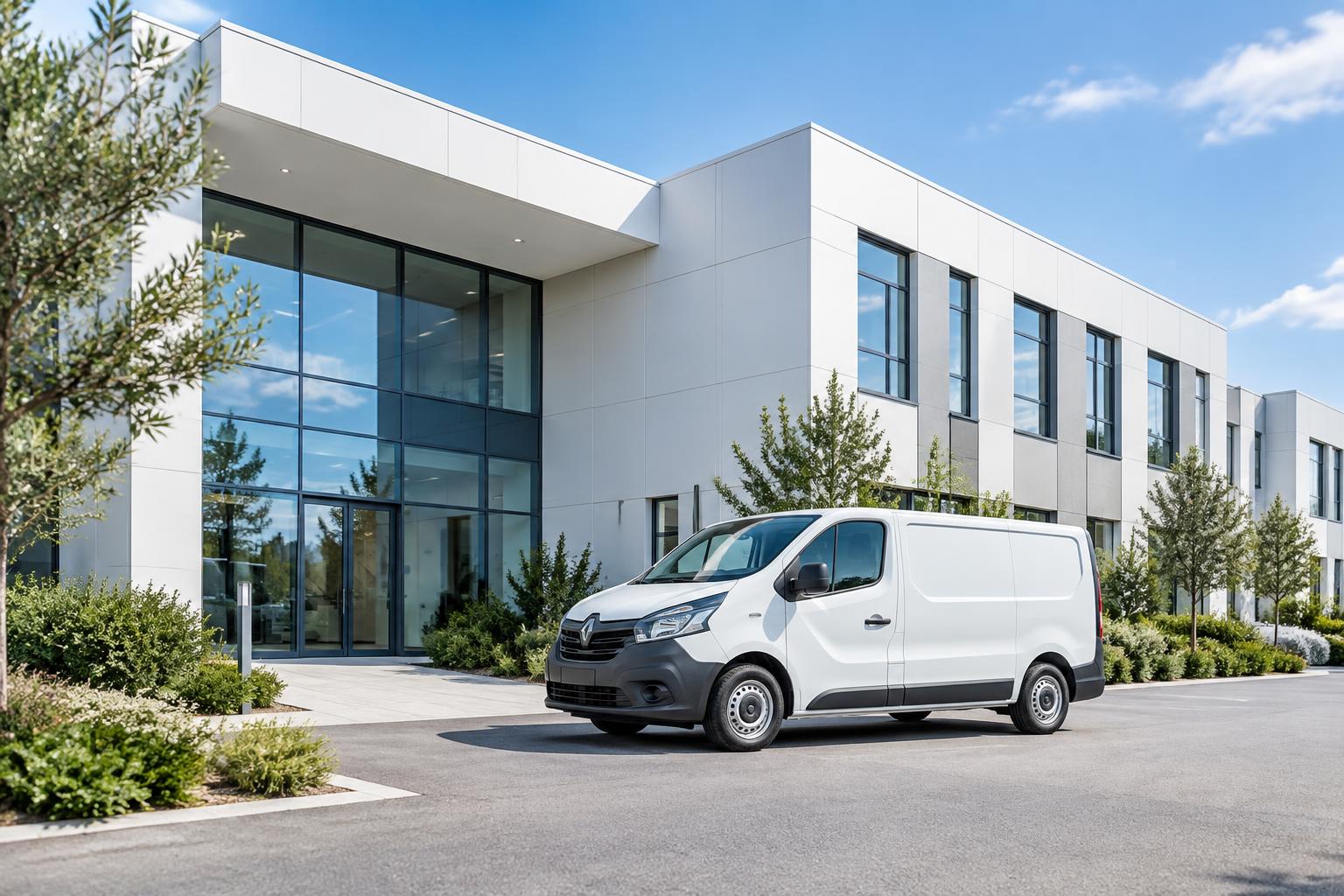 Bâtiment professionnel et véhicule de nettoyage
